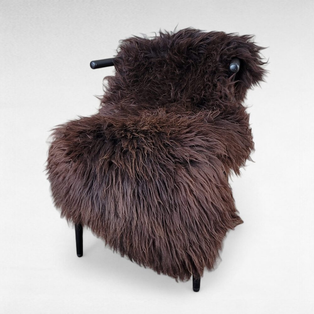 Large Lofty Brown Sheepskin 52" x 27"